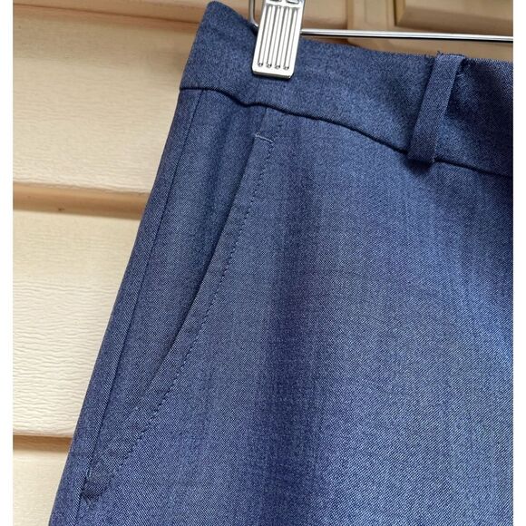 Banana Republic grey/light blue ankle length pants, mid-rise, zipper, pockets, 2 - Picture 5 of 8